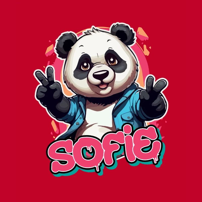 SOFIE - Schöner Mädchen Name mit coolem Panda