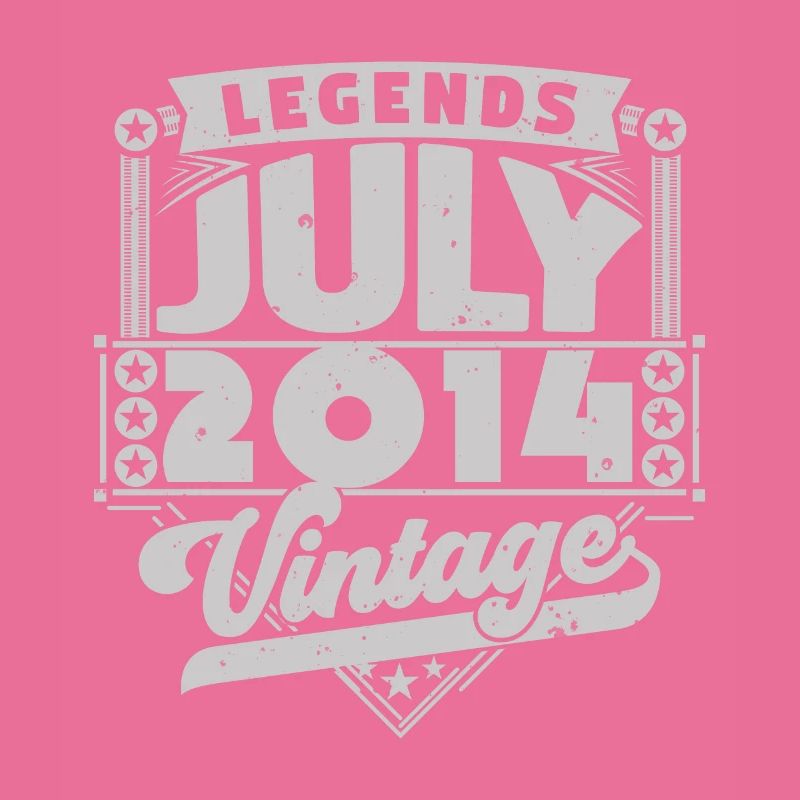 Vintage Geburtstagsgeschenk Juli 2014, Juli.
