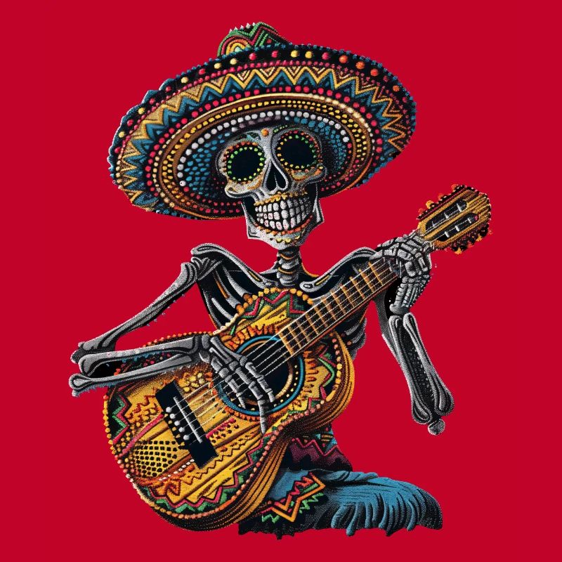 Ukulele Mexican Skeleton