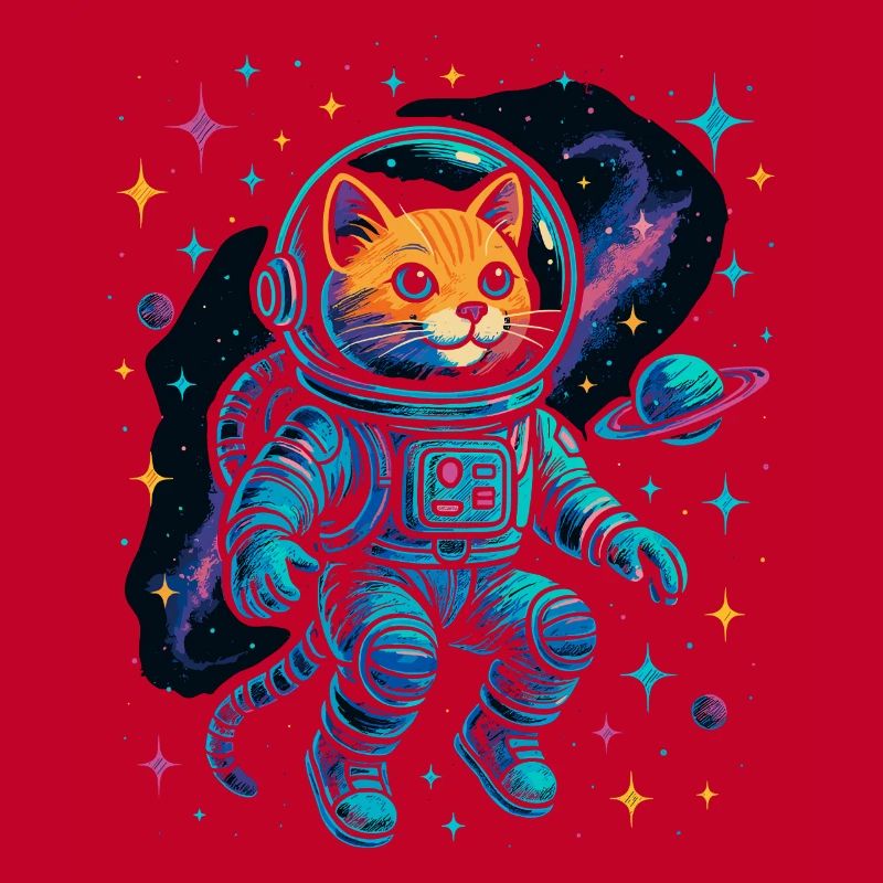 Chat de l’espace - Chat astronaute