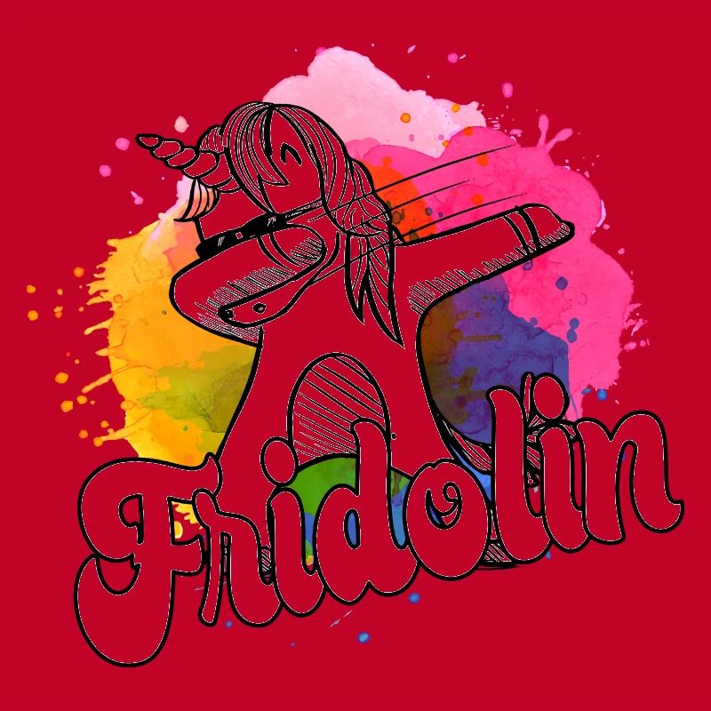 FRIDOLIN - Beautiful boy name with cool unicorn