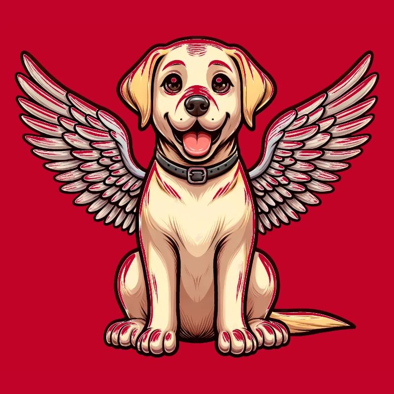 Labrador Retriever Comic Engel