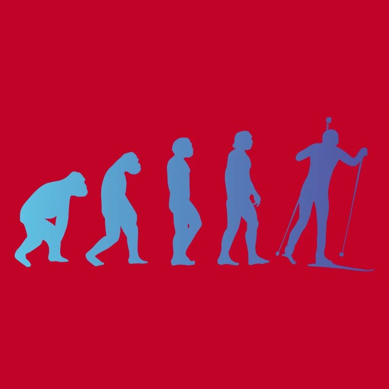 Biathlon Wintersport Evolution Geschenk Biathlet