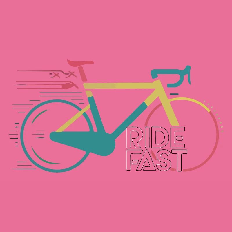 Conception d’impression de vélo de vitesse vive