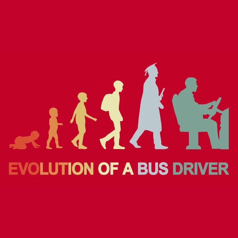 Évolution du bébé au chauffeur de bus