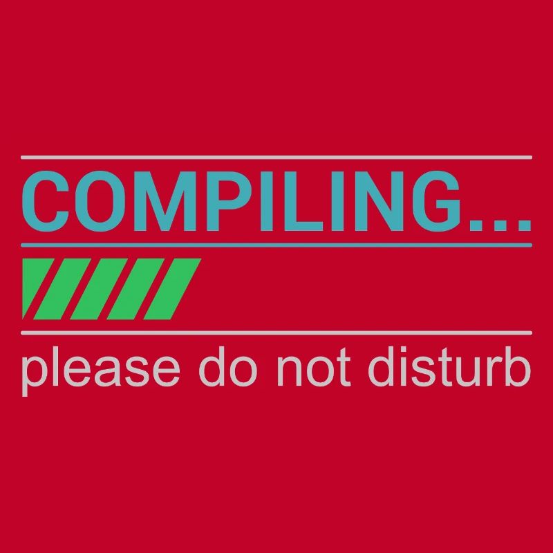 Funny Programmer T-Shirt - Compiling Please
