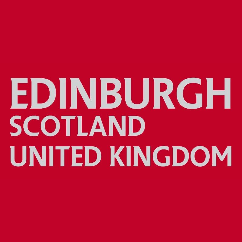 Édimbourg – Écosse Textdesign