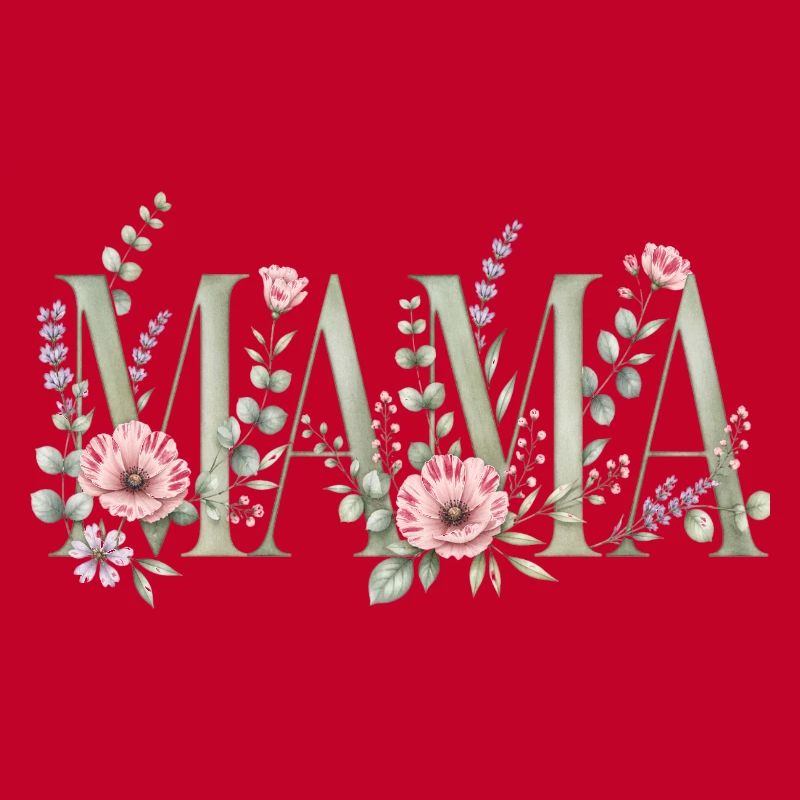 Conception typographique de Mom Blossoms