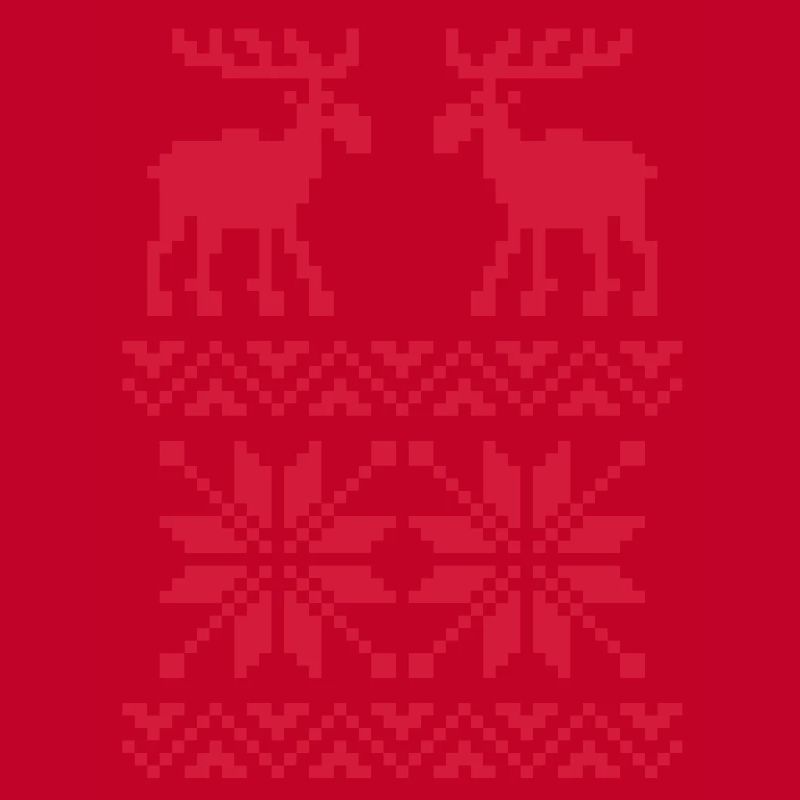 Elch-Muster-Weihnachtspullover