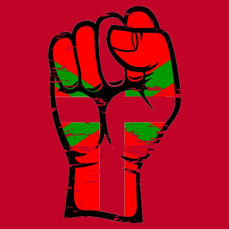 Poing de drapeau basque utilisé