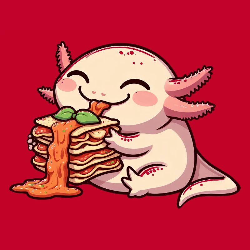 Axolotl Eats Lasagna Comic