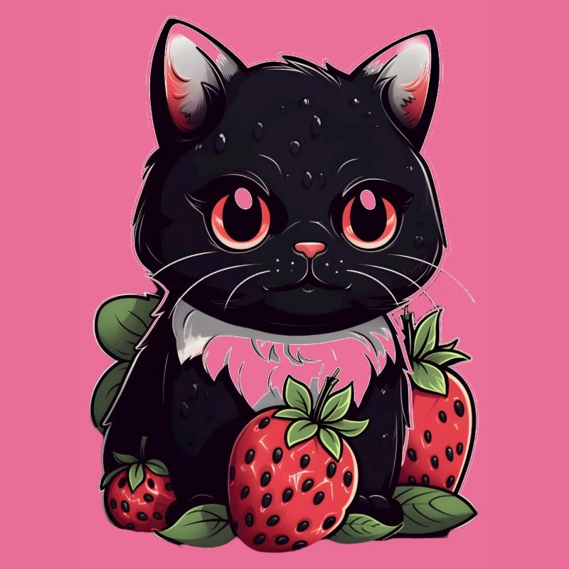 Ragamuffin Erdbeere Katze Geschenk