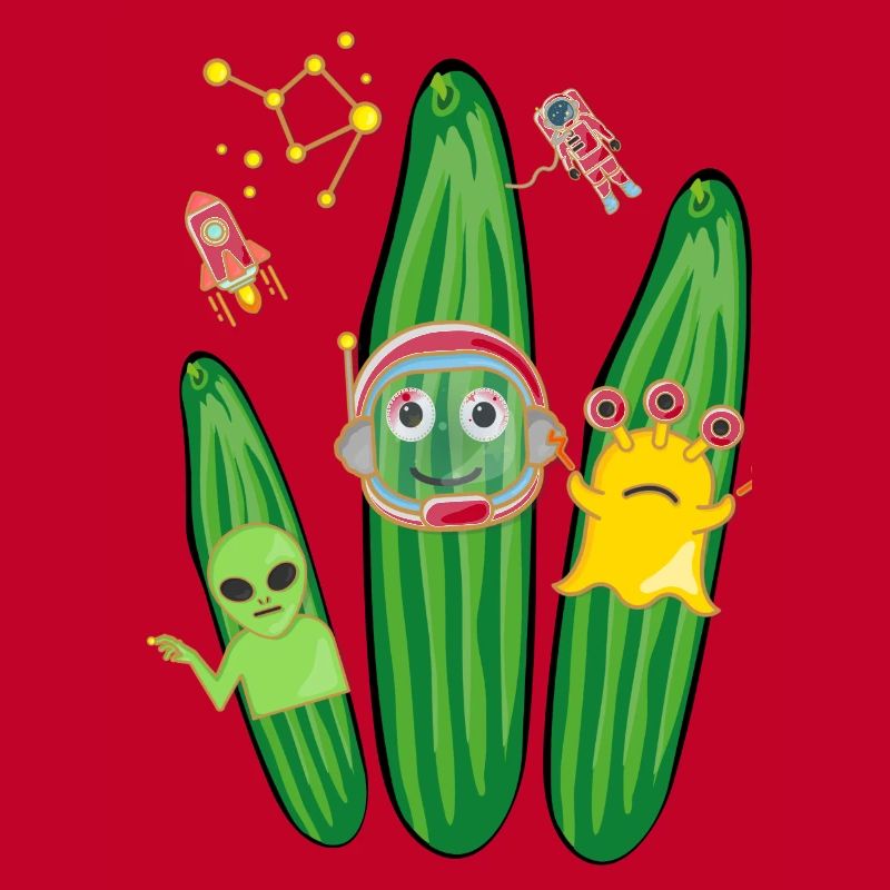Trio de concombre,Concombre,Concombre,Concombre,Concombre,Concombre,Espace, Alien