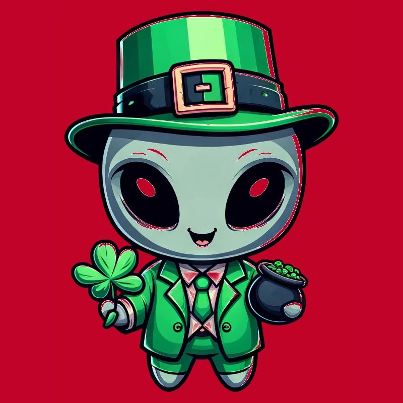 Conception de célébration extraterrestre extraterrestre de la Saint-Patrick