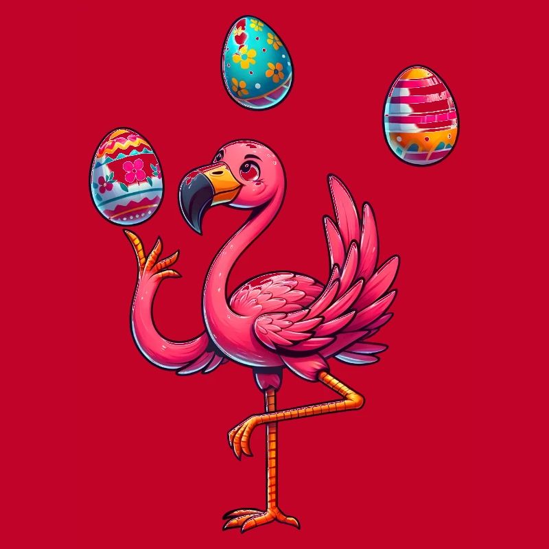 Easter Egg Easter Egg Flamingo Easter Juggler Jonglie
