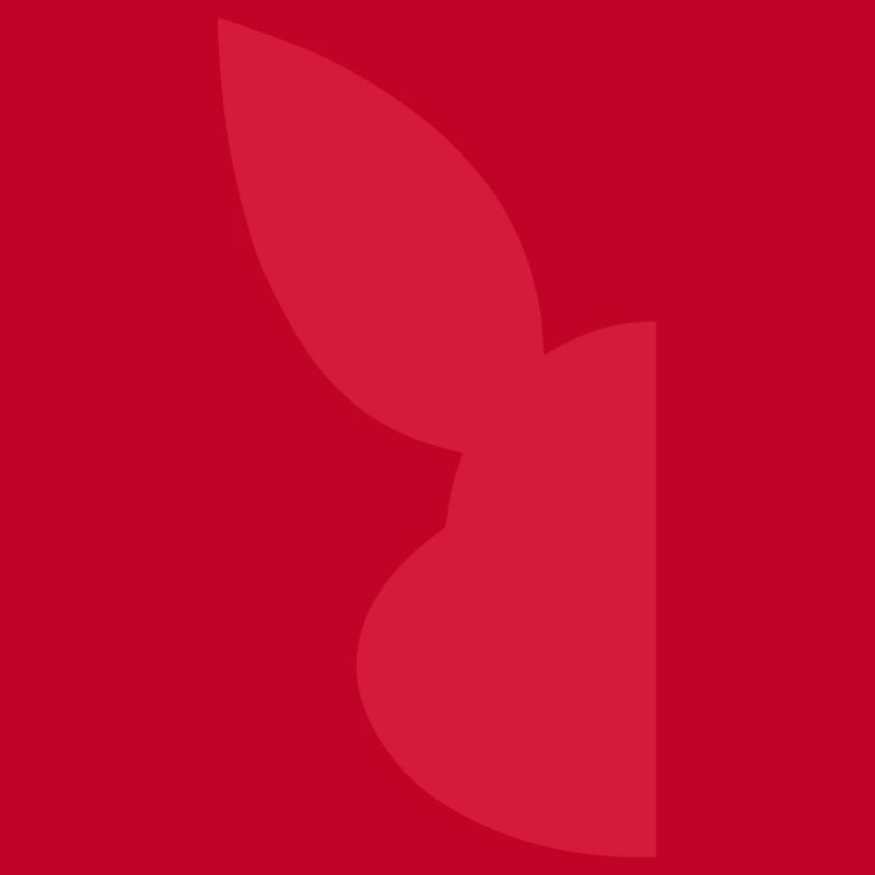 Half Silhouette Face Rabbit