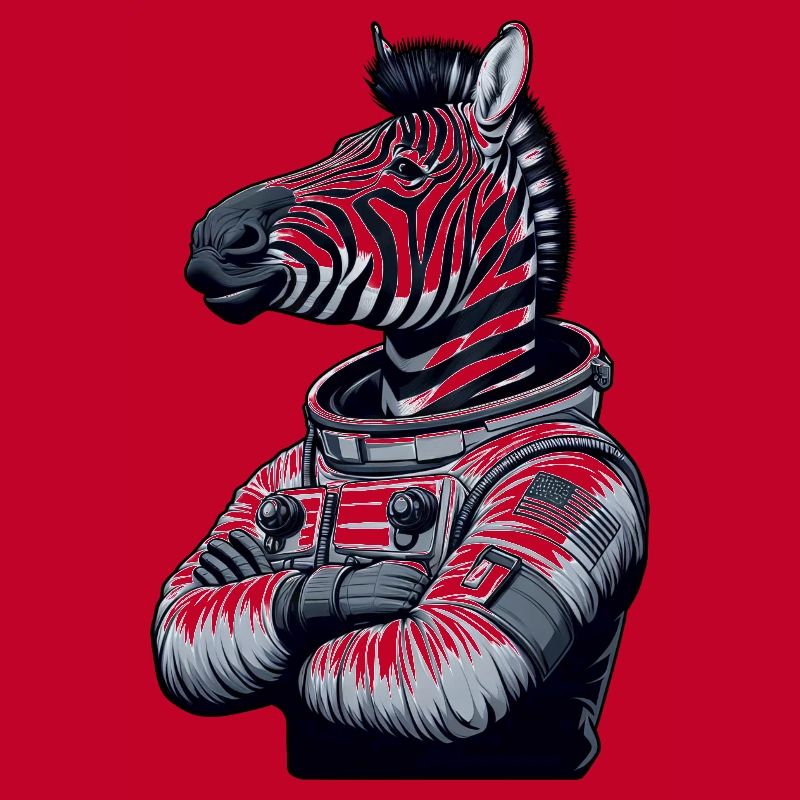 Zebra Astronaut : Exploration spatiale