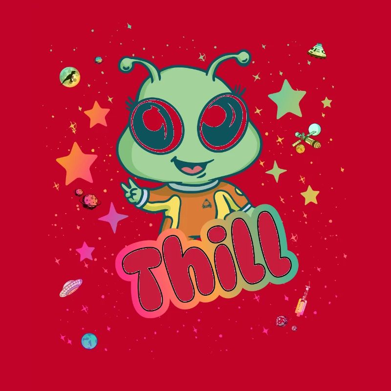 THILL - Schöner Junge Name mit süßem Alien