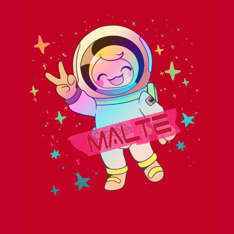 MALTE - Beau nom de garçon avec astronaute mignon