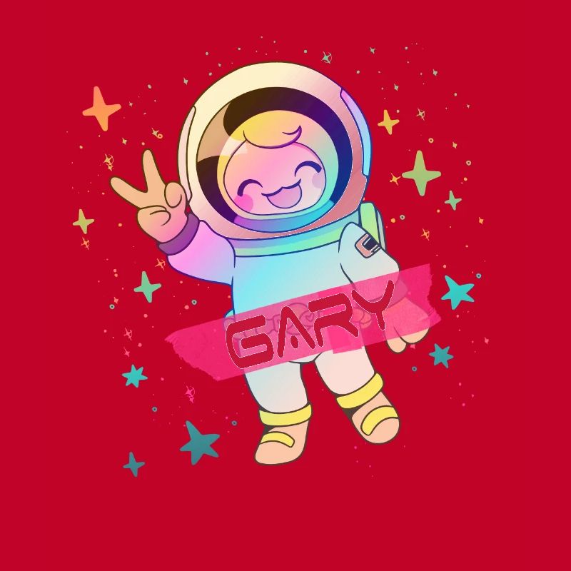 GARY - Beau nom de garçon avec astronaute mignon