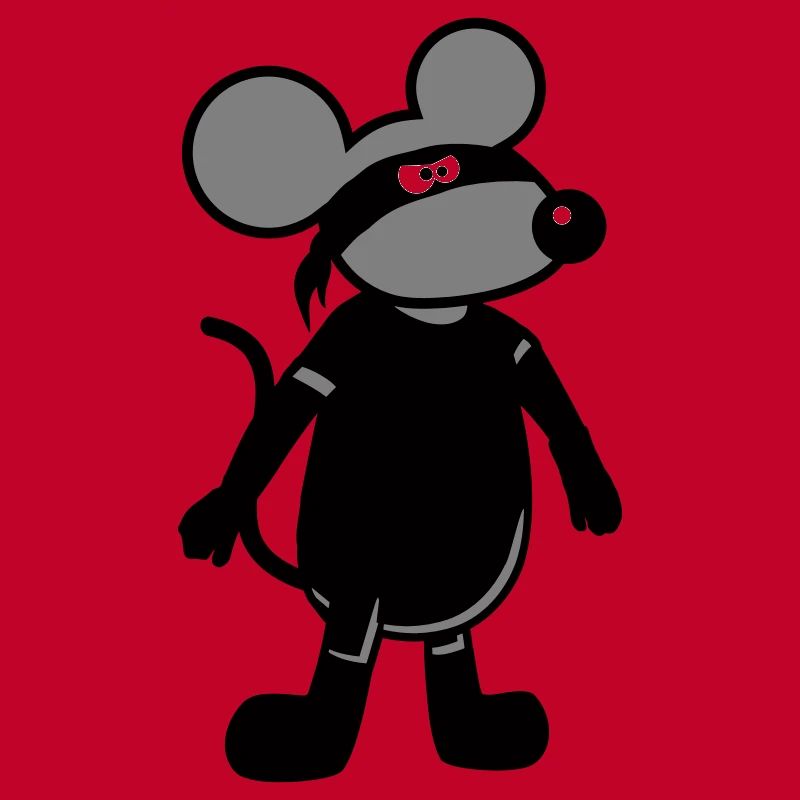 Maus Böse Räuber Ninja Überfall Dieb Einbrecher