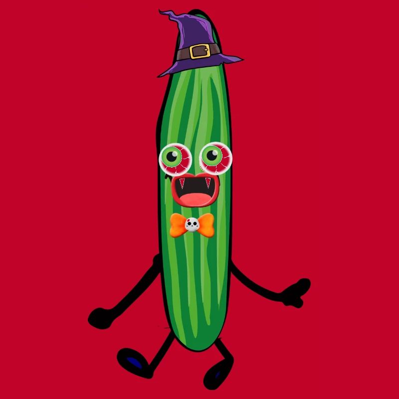 Monstre, monstre concombre, concombre, halloween