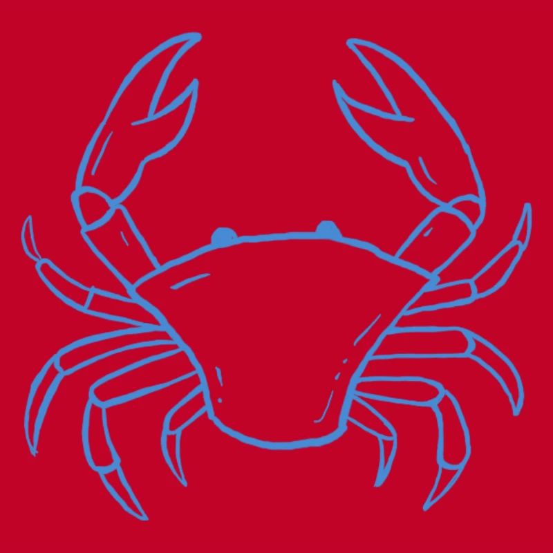 Blue Crab Line Art