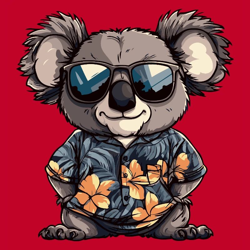 Koala Comic Cool Sommer