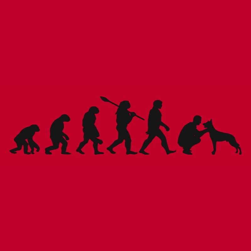 Evolution Funny Belgian Shepherd Dog Malinois