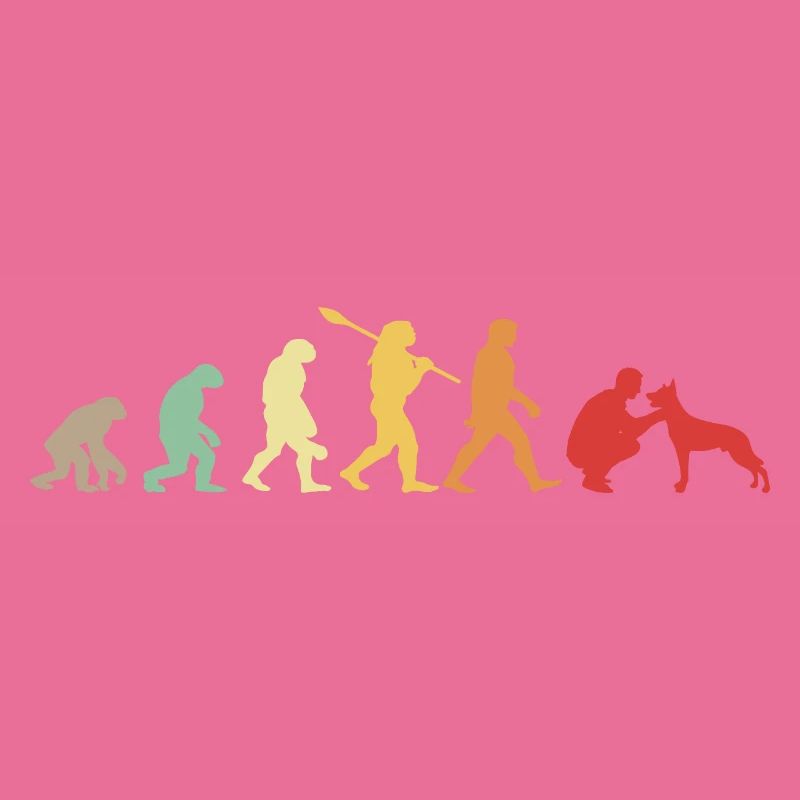 Evolution Funny Belgian Shepherd Dog Malinois