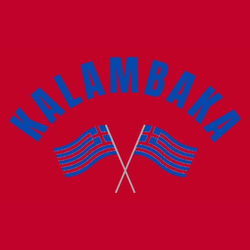 Drapeaux grecs de Kalambaka