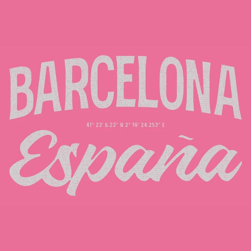 Barcelona Espana Script Design