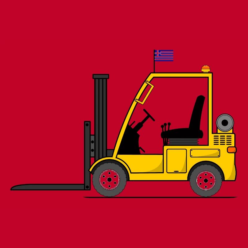 Forklift Greece Flag