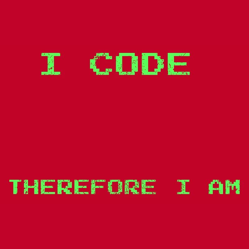 I Code Therefore I Am – Funny Developer Tee