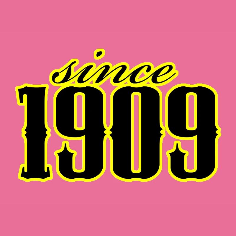 since 1909 (black)
