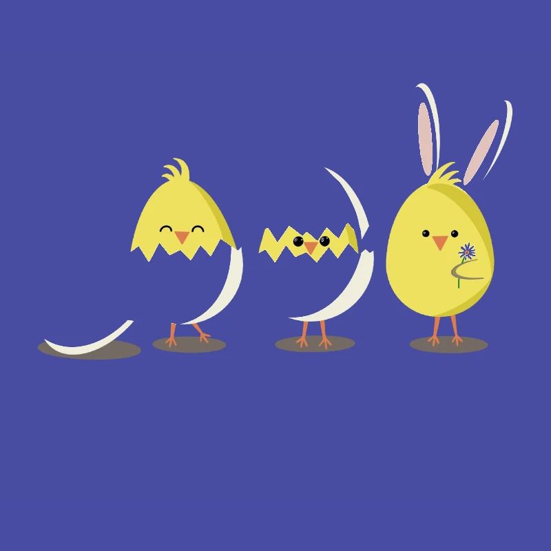 Happy Easter Chick Egg Easter Egg