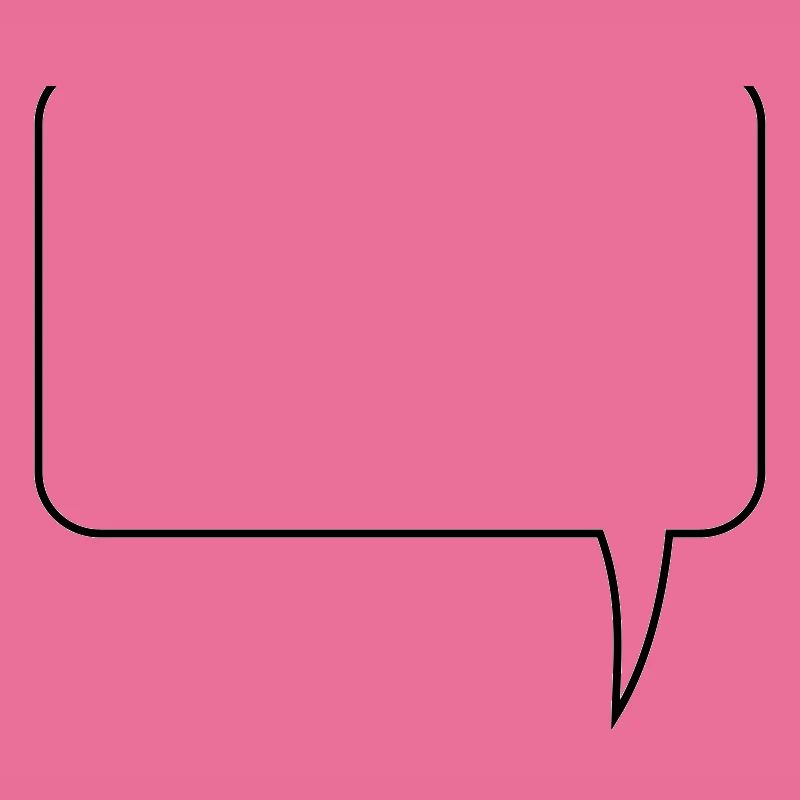 Speech bubble rectangle design