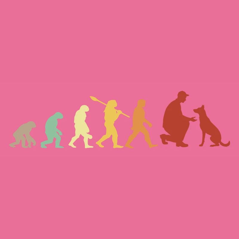 Evolution Funny Belgian Malinois Shepherd Dog