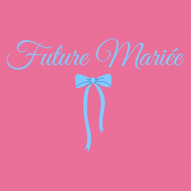 Bride-to-be Blue Bow