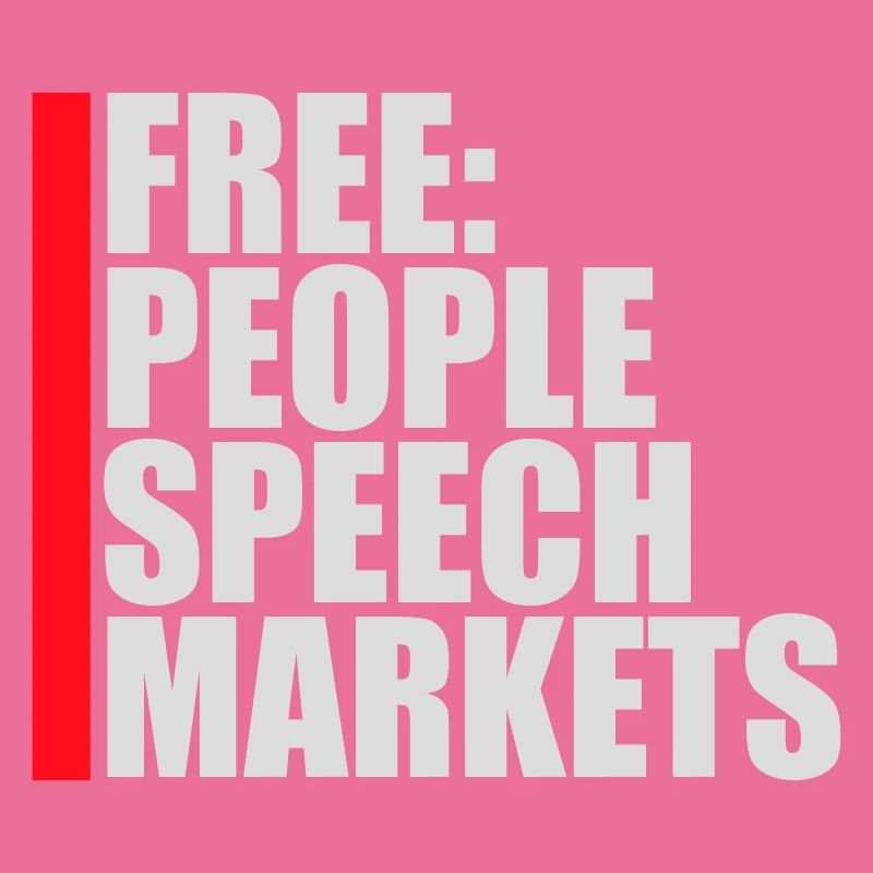 Marché de la liberté d’expression Peuple Libertarian Freedom Logo