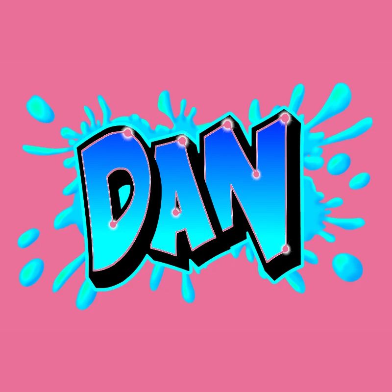 Graffiti "DAN" printed on any medium!