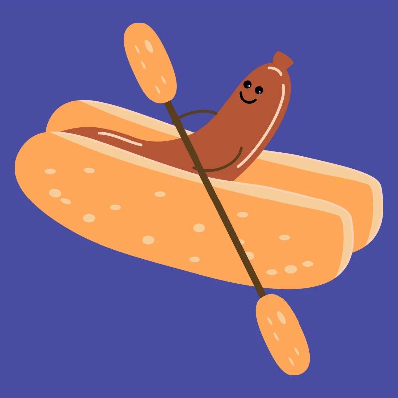 Bockwurst im Paddelboot