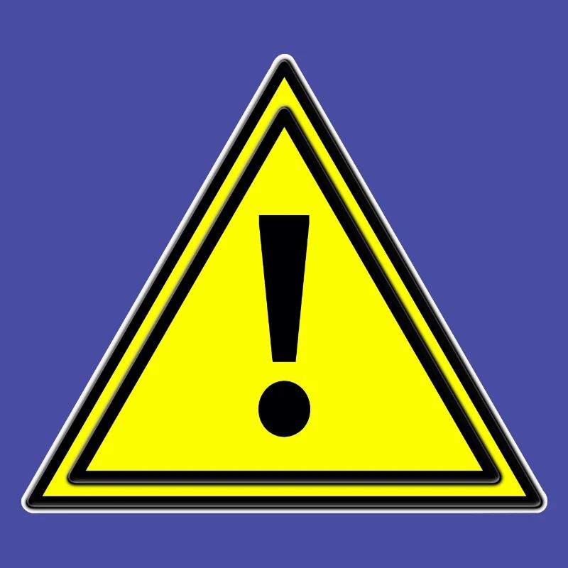 Warning triangle error warning triangle warning sign yellow