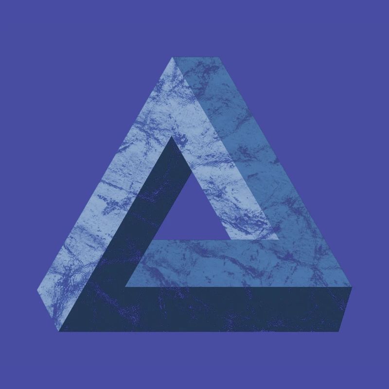 Impossible Triangle Tribar Optical Illusion Math