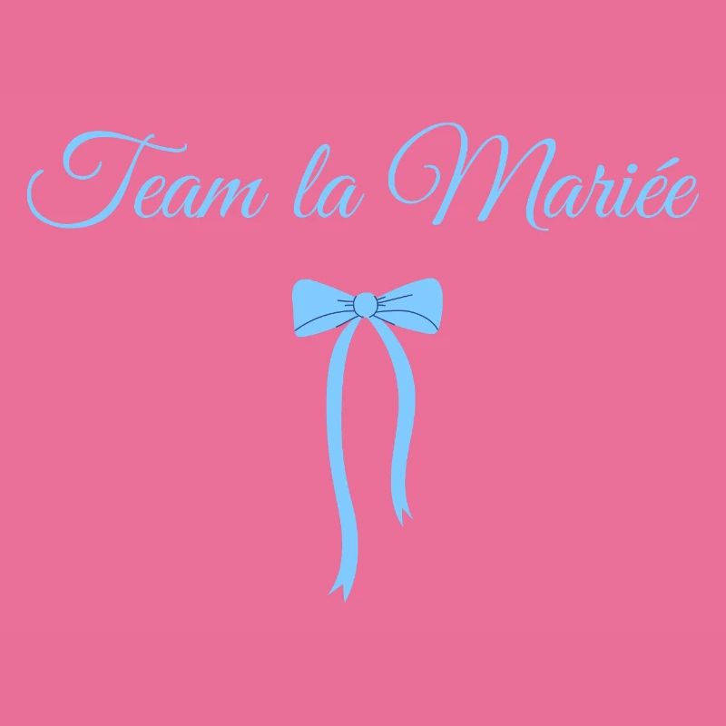 Team The Bride Blue Bow