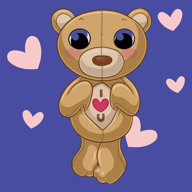 Putziger Comic Teddybär