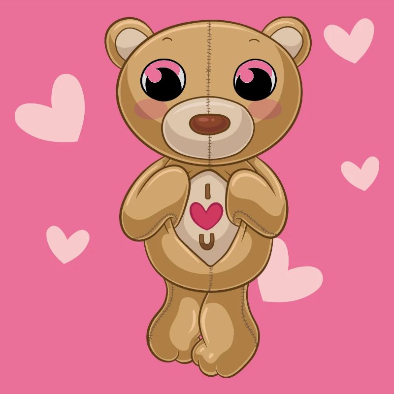 Putziger Comic Teddybär