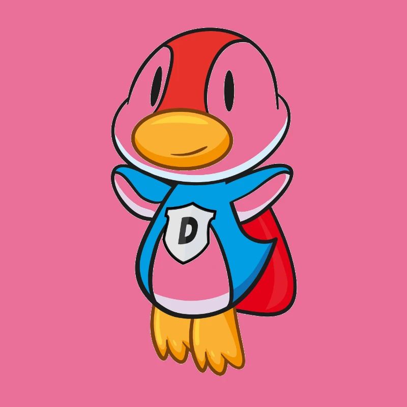 Flying Super duck has super powers