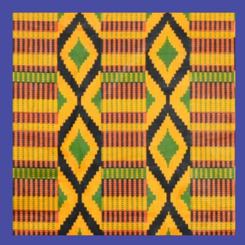 Green, yellow and black colored diamond patterns