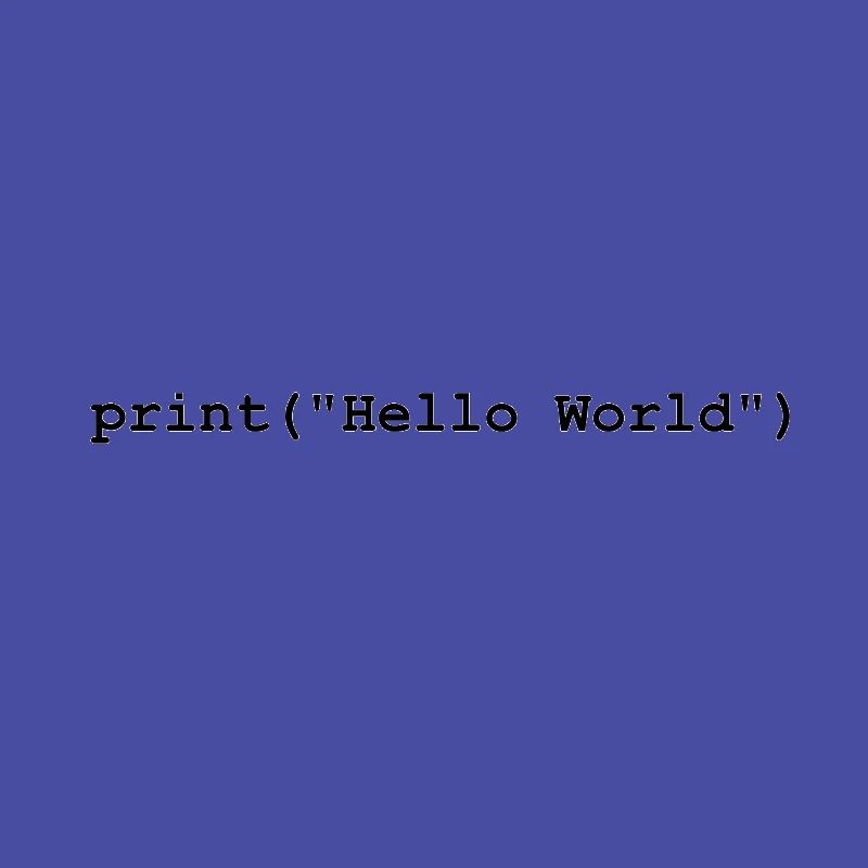 Cadeau du programme de développement Hello World Python